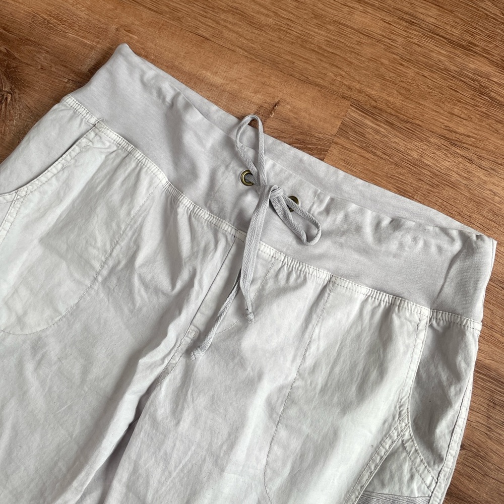 XCVI WEARABLES Cargo Drawstring Pants XL Ruched Gaucho Buckle Gorpcore - Picture 3 of 9